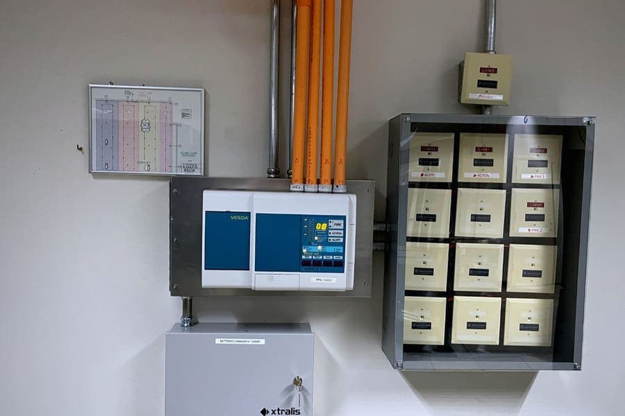 VESDA aspirating smoke detection unit